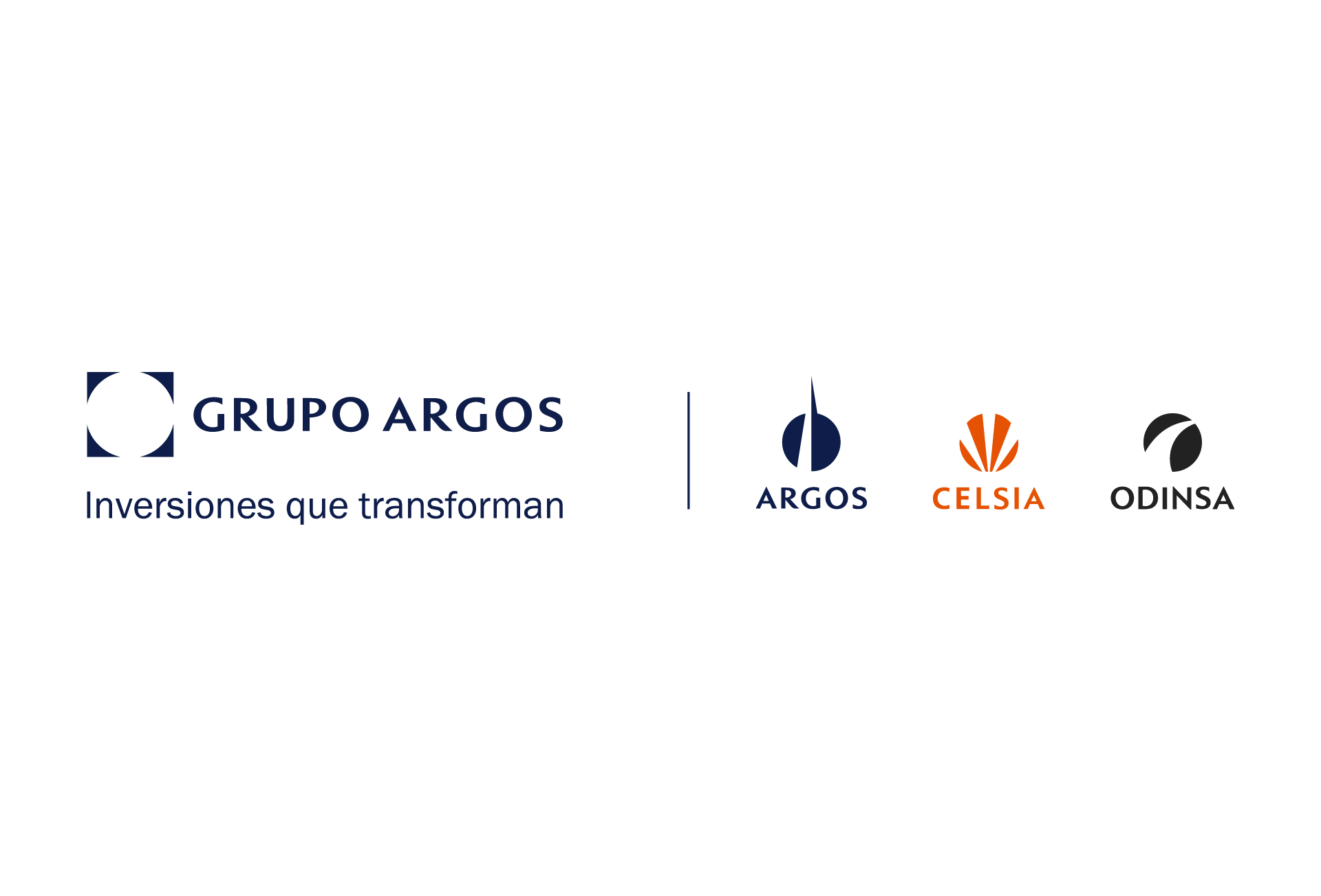 Estructura de logos horizontal Grupo Empresarial Argos